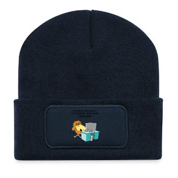 Powernapping - Kaffeetasse - Recycelte Patch Beanie - French Navy - Vorne