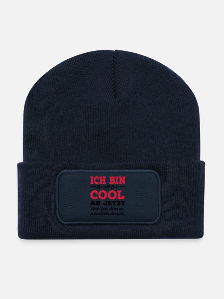 alt - Recycelte Patch Beanie - French Navy