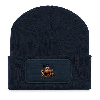 Arbeit des Genies - Recycelte Patch Beanie - French Navy - Vorne