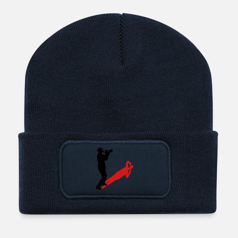 trumpet - Recycled Patch Beanie - french navy
