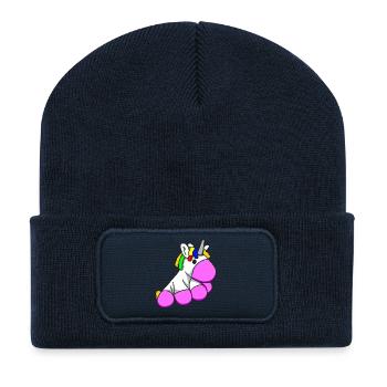 Einhorn3 - Recycled Patch Beanie - french navy - Front