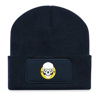 Radioactive Skull - Recycelte Patch Beanie - French Navy - Vorne