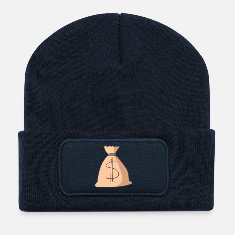 Geld - Recycelte Patch Beanie - French Navy