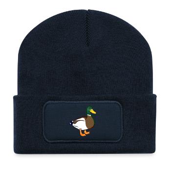 duck - Recycled Patch Beanie - french navy - Front