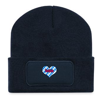Love Bayern Stadt Forchheim - Recycelte Patch Beanie - French Navy - Vorne