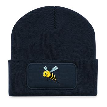 Little bee - Recycled Patch Beanie - french navy - Front