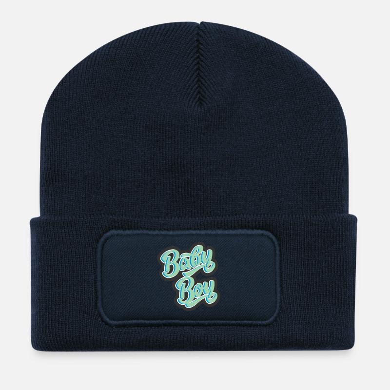 Baby boy - Recycled Patch Beanie - french navy