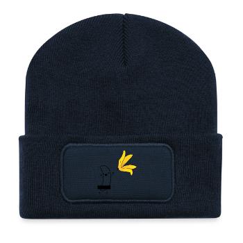 banana - Recycled Patch Beanie - french navy - Front