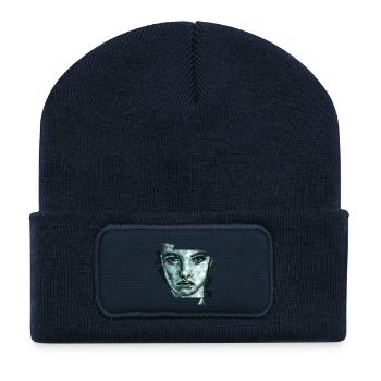 face - Recycled Patch Beanie - french navy - Front