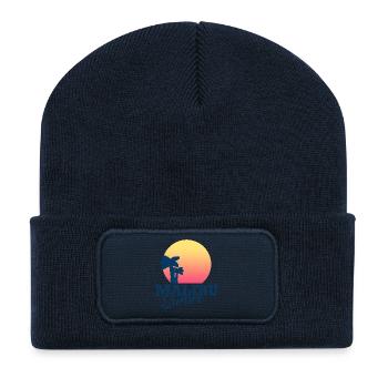 Malibu Sunset - Recycelte Patch Beanie - French Navy - Vorne