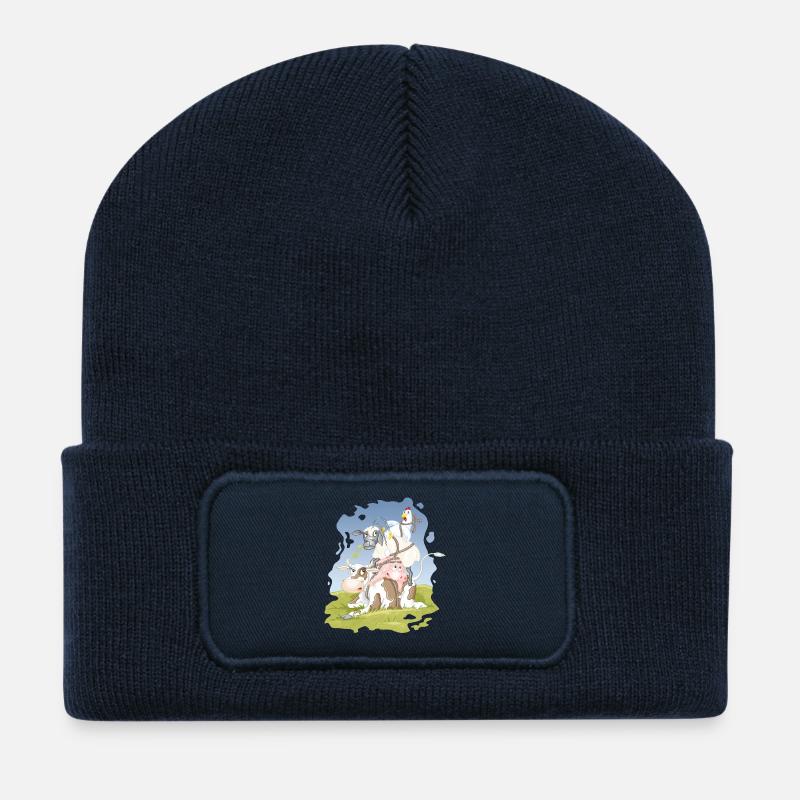 eierlegende Wollmilchsau - Recycelte Patch Beanie - French Navy