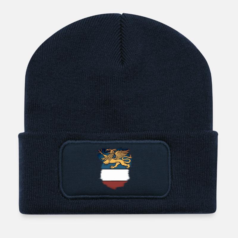 Rostock - Wappen Rostocker Greif - Recycelte Patch Beanie - French Navy
