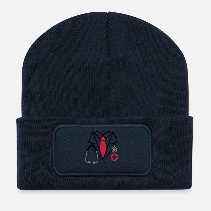 Artz - Beanie recyclé à patch - bleu marine
