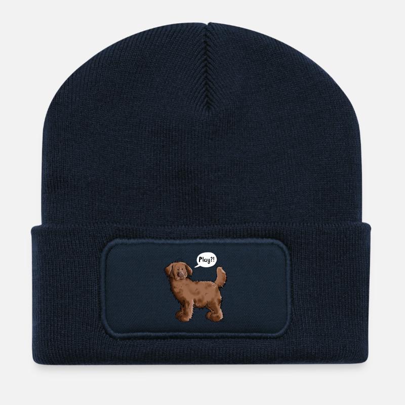 Play Neufundländer - Recycelte Patch Beanie - French Navy