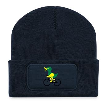 bike - Recycled Patch Beanie - french navy - Front