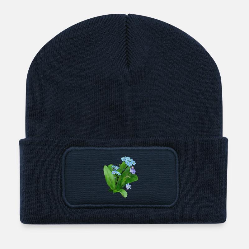 Vergissmeinicht - Recycelte Patch Beanie - French Navy