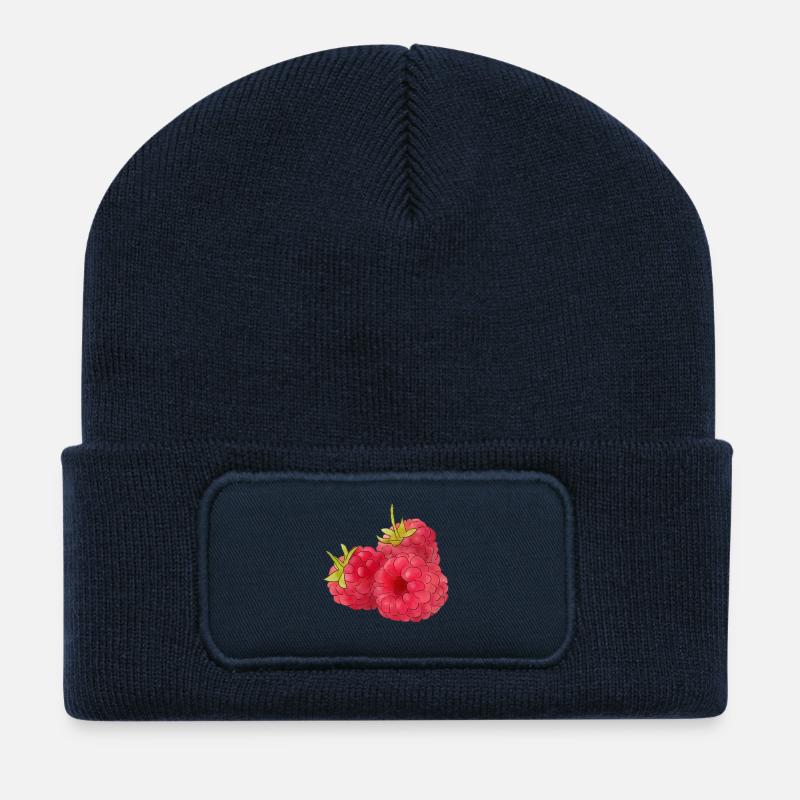 Himbeeren - Recycelte Patch Beanie - French Navy