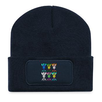 BE DIFFERENT AND TRADITIONAL - Recycled Patch Beanie - french navy - Front