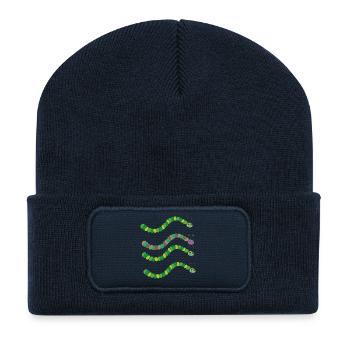 caterpillar variety - Recycled Patch Beanie - french navy - Front