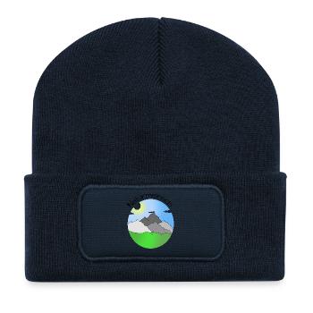 Naturmeinsch - Nature Girl, Dialect - Recycled Patch Beanie - french navy - Front