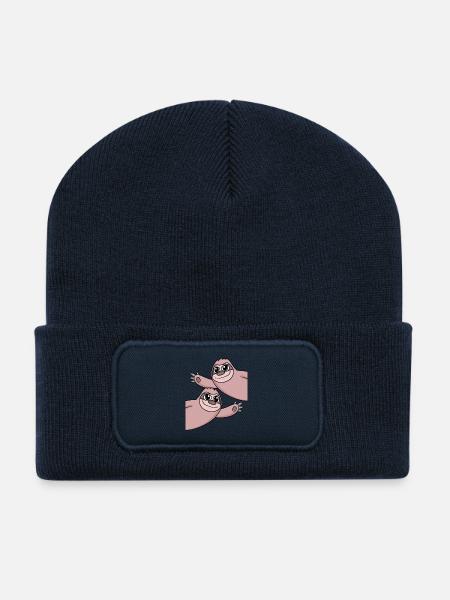 Sloth Sloths - Recycled Patch Beanie - french navy