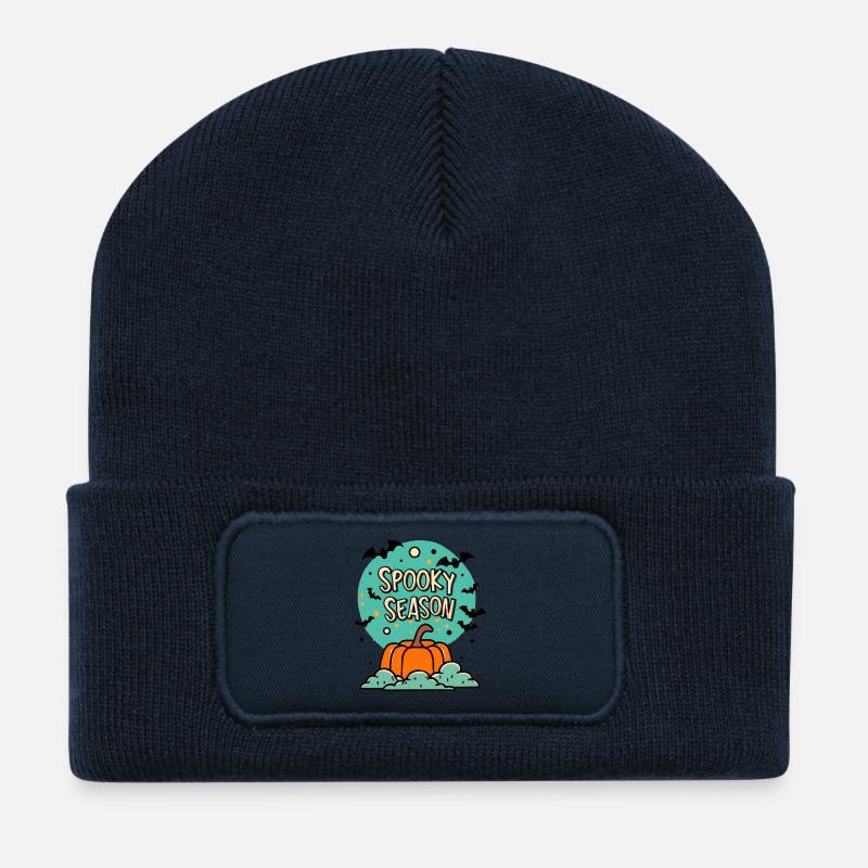 SpookySeason - Recycelte Patch Beanie - French Navy