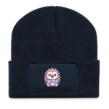 Igel - Recycelte Patch Beanie - French Navy - Vorne
