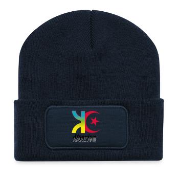 Algerian Amazigh - Recycled Patch Beanie - french navy - Front