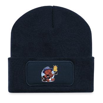 Baby-König - Recycelte Patch Beanie - French Navy - Vorne