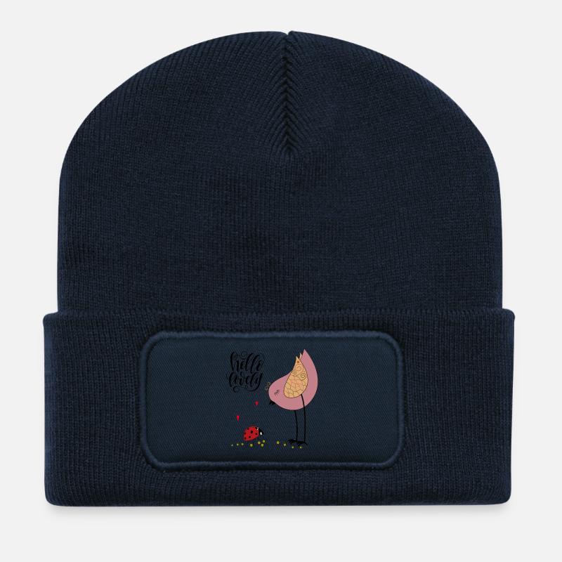 Hello Lovely Valentine - Recycelte Patch Beanie - French Navy