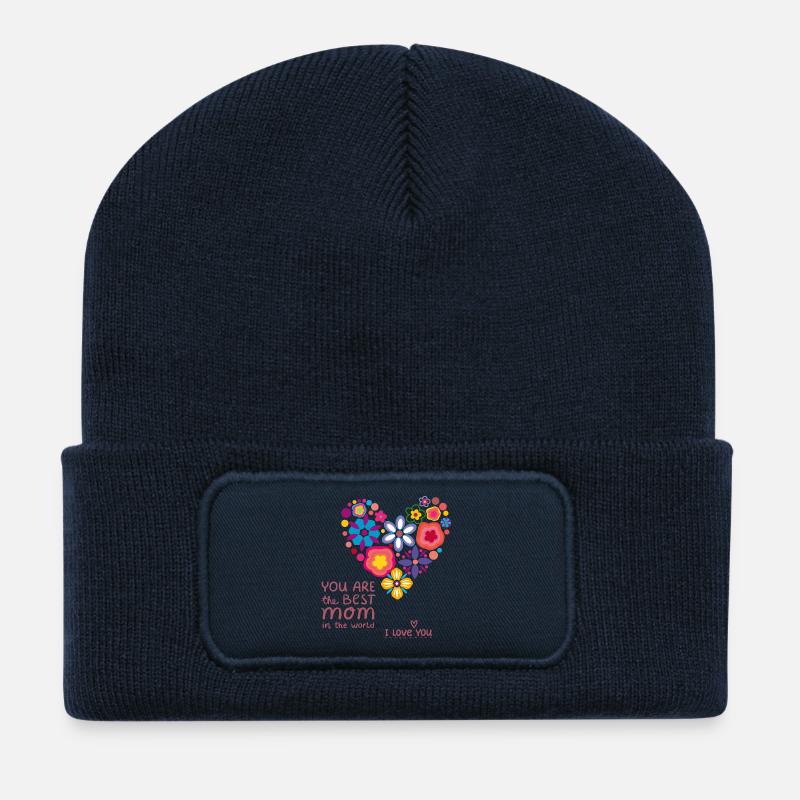 best Mom Muttertag - Recycelte Patch Beanie - French Navy