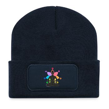 7 Chakras - Recycled Patch Beanie - french navy - Front
