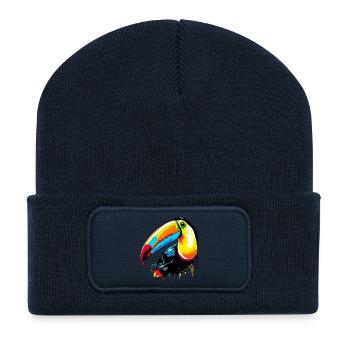 Tukan - Recycelte Patch Beanie - French Navy - Vorne
