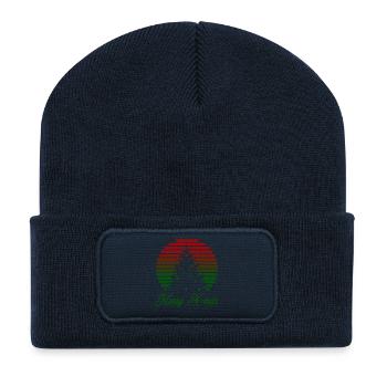 Merry X-mas - Recycelte Patch Beanie - French Navy - Vorne