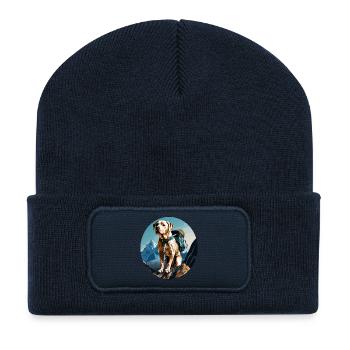 Dogs Hiking / Mountaineering Dog - Recycled Patch Beanie - french navy - Front
