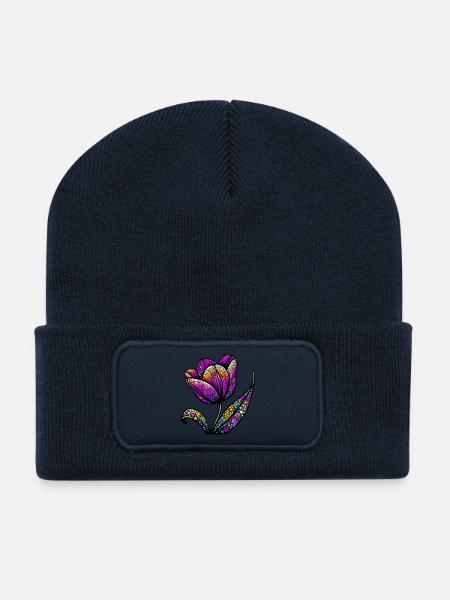 Tulpe - Recycelte Patch Beanie - French Navy