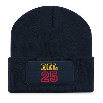 BELGIQUE Belgique 2025 - Beanie recyclé à patch - bleu marine - Devant
