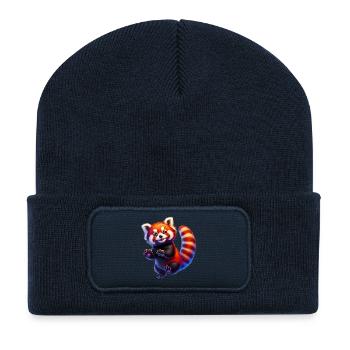 Red panda - Recycled Patch Beanie - french navy - Front