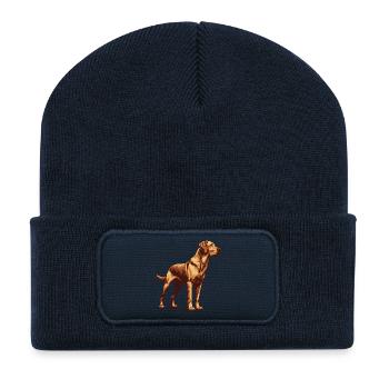 Retriever de la baie de Chesapeake - Beanie recyclé à patch - bleu marine - Devant
