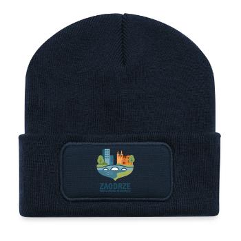 Zaodrze – die andere Seite voller Leben – Opole - Recycelte Patch Beanie - French Navy - Vorne