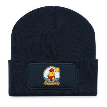 Schmelzende Butter am Strand - Recycelte Patch Beanie - French Navy - Vorne
