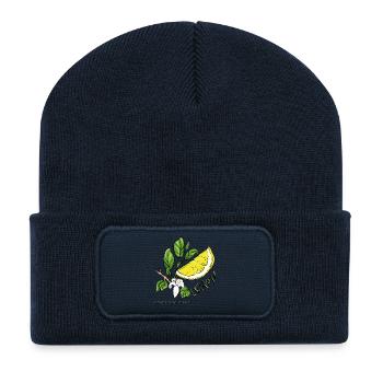 Lemon - Recycled Patch Beanie - french navy - Front