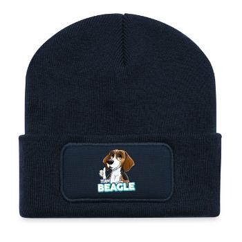 TEAM Beagle - Tricolore - Recycled Patch Beanie - french navy - Front