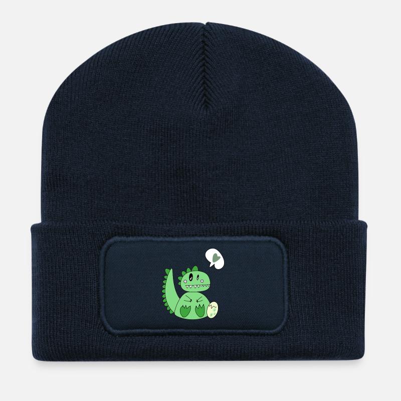 Dinomom's Little Heart - Recycled Patch Beanie - french navy