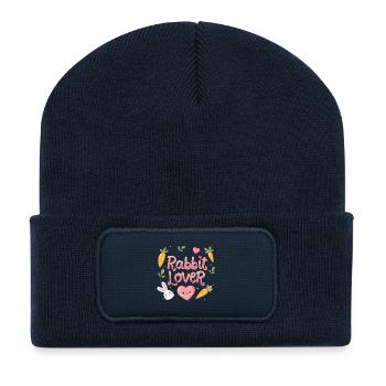 Rabbit lovers - Recycled Patch Beanie - french navy - Front