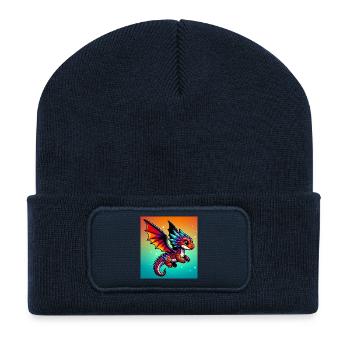 dragon - Recycled Patch Beanie - french navy - Front