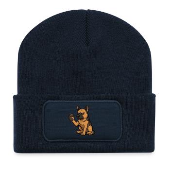 German Shepherd Shepherd Dogs Shepherd Dogs - Recycled Patch Beanie - french navy - Front