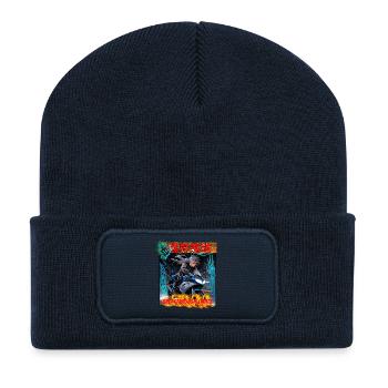 Genkai Toppa - Cyber Rider - Recycelte Patch Beanie - French Navy - Vorne