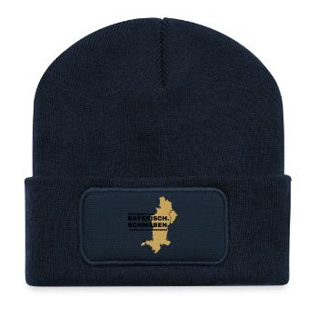 Swabia | AICHACH-FRIEDBERG - Recycled Patch Beanie - french navy - Front