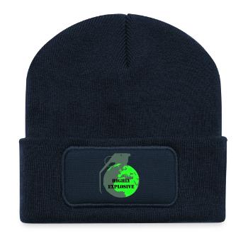 Explosive Erde - Recycelte Patch Beanie - French Navy - Vorne